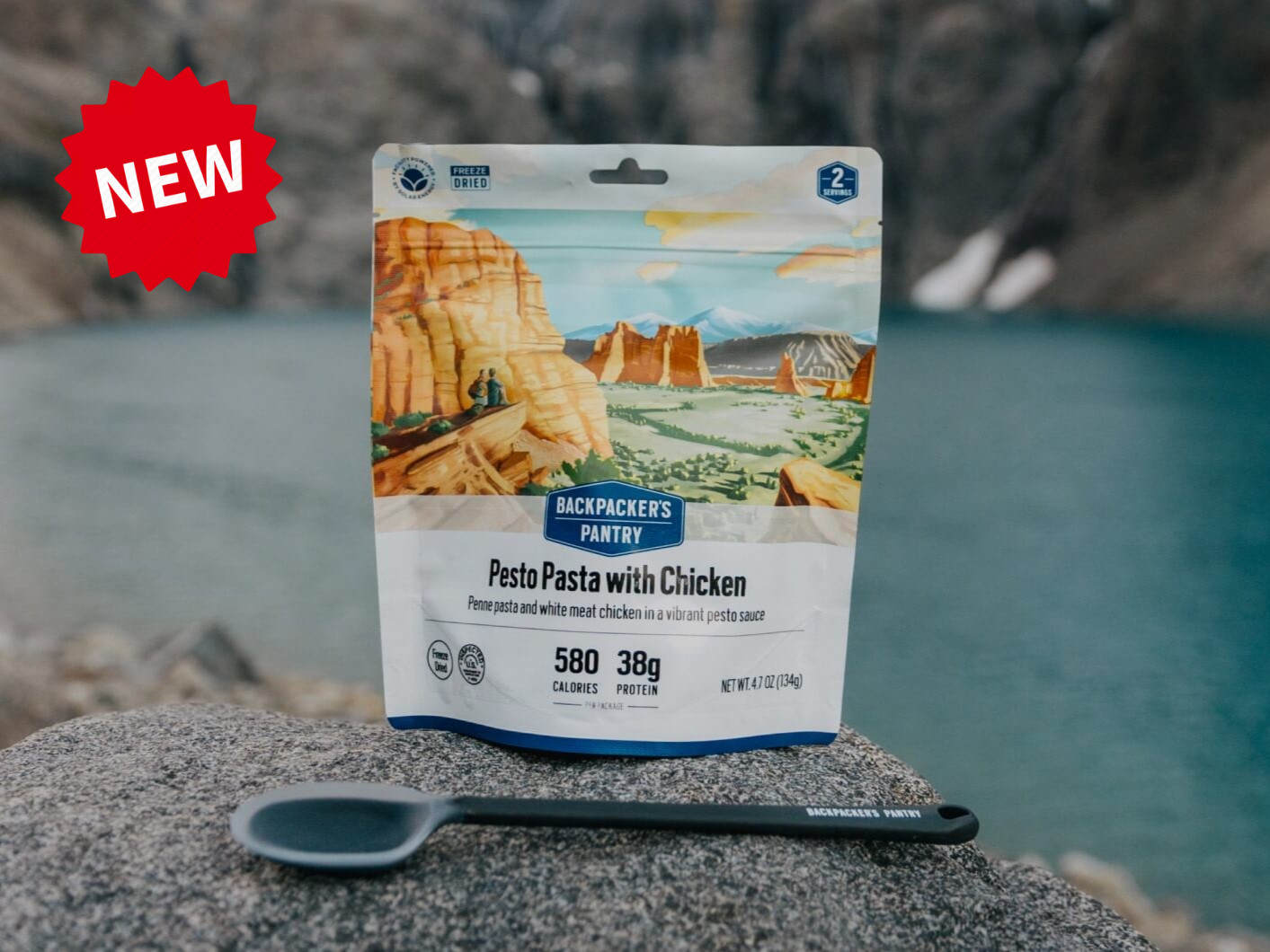 Backpacker's Pantry Pesto Pasta with Chicken