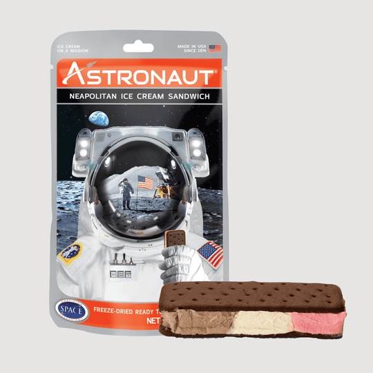 Astronaut Ice Cream - Neapolitan ice cream sandwich with ice cream image