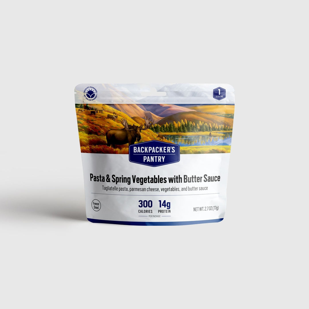 Backpacker's Pantry Pasta & Spring Vegetables with Butter Sauce Front of Package