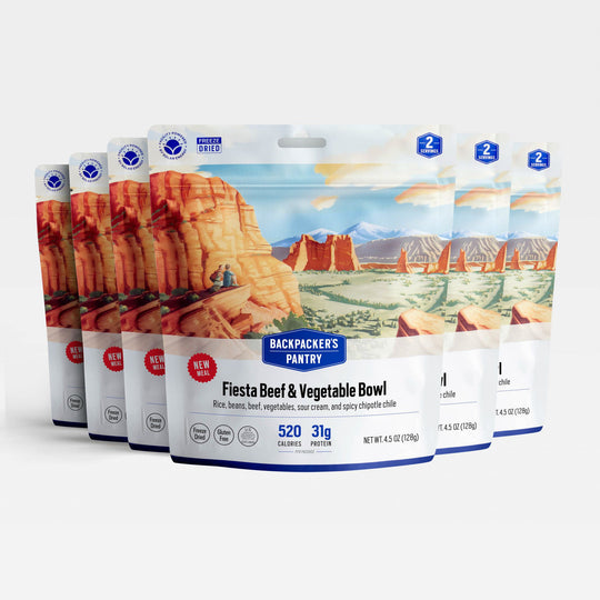 Backpacker's Pantry Fiesta Beef & Vegetable Bowl 6 Pack