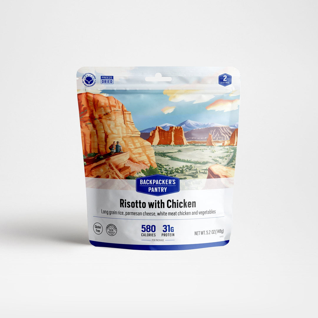 Backpacker's Pantry Risotto with Chicken Front of Package