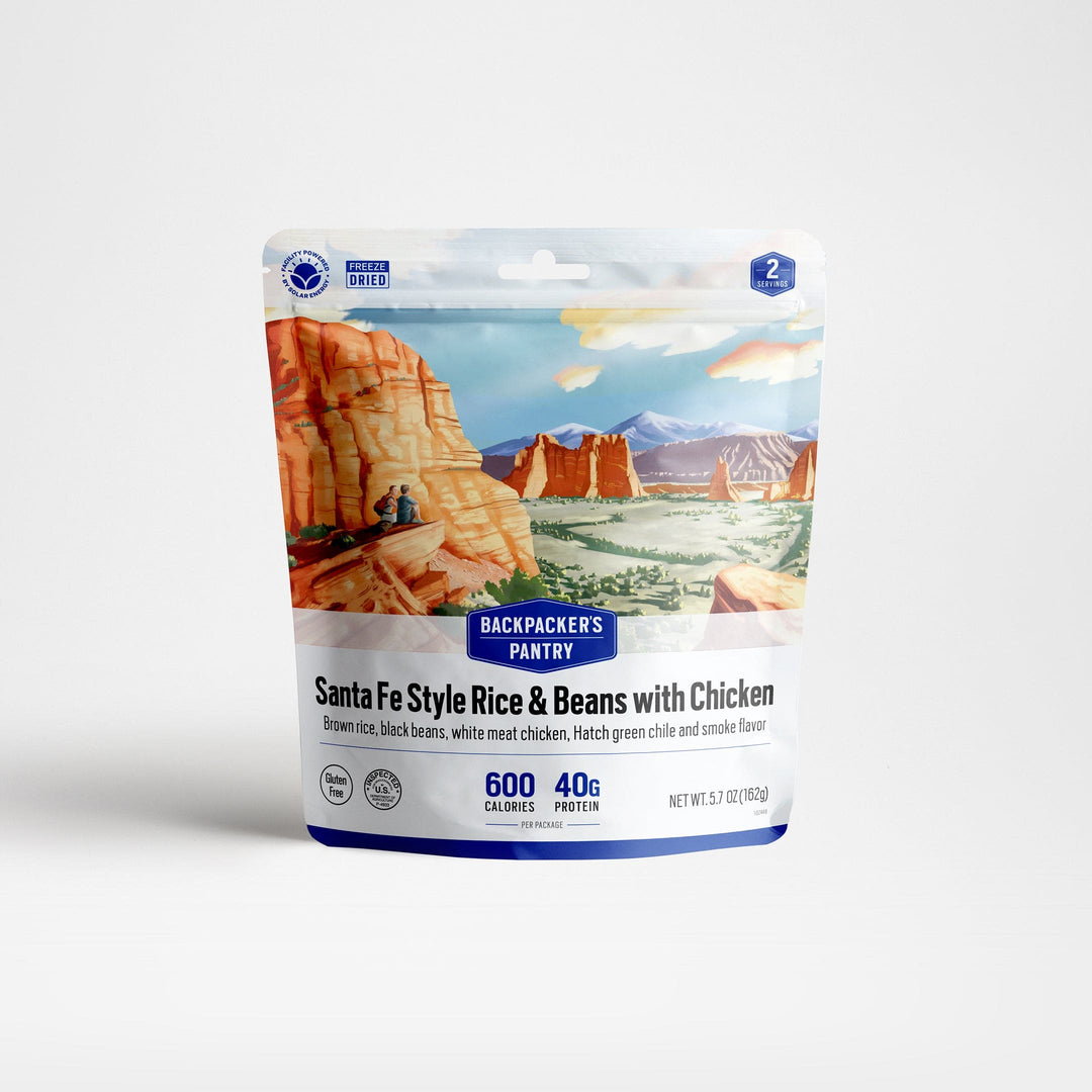 Backpacker's Pantry Santa Fe Style Rice and Beans with Chicken Front of Package