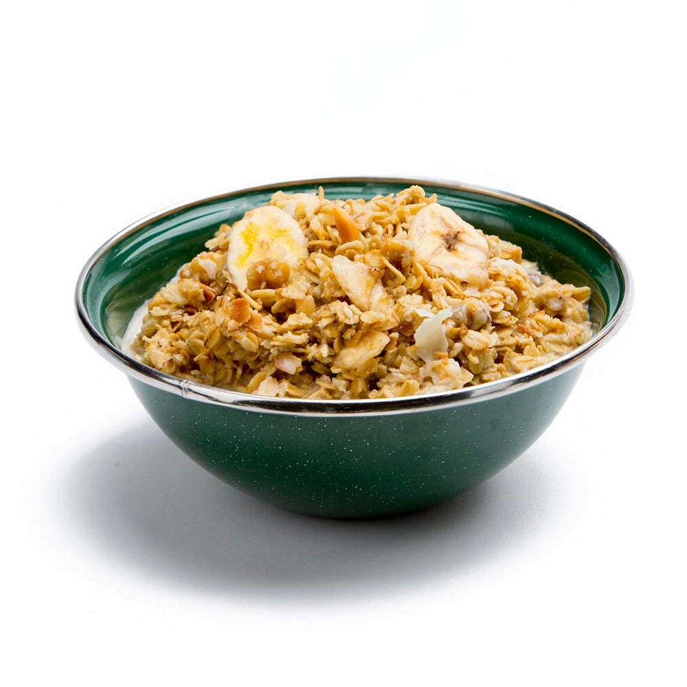 Backpacker's Pantry Granola with Bananas & Milk Prepared