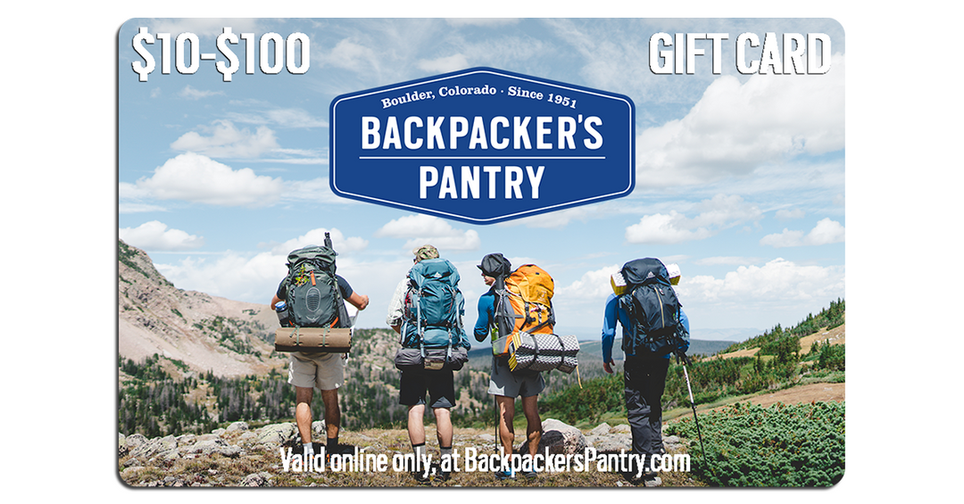 Online Gift Cards for Backpackers, Outdoor Enthusiasts & Emergency Prep