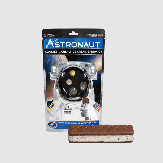 Astronaut Ice Cream - Cookies and Cream Front of package with ice cream images