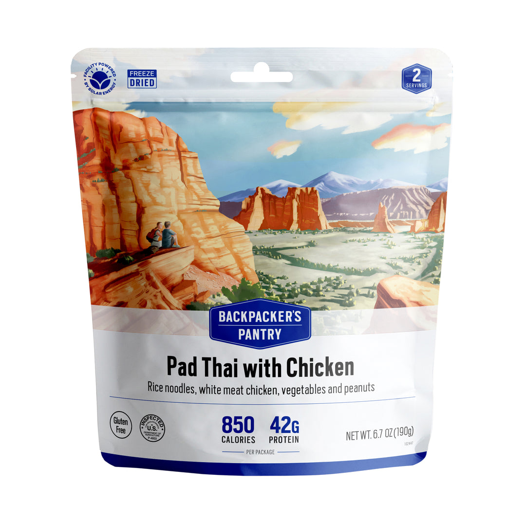 Backpacker's Pantry Pad Thai with Chicken Front of package