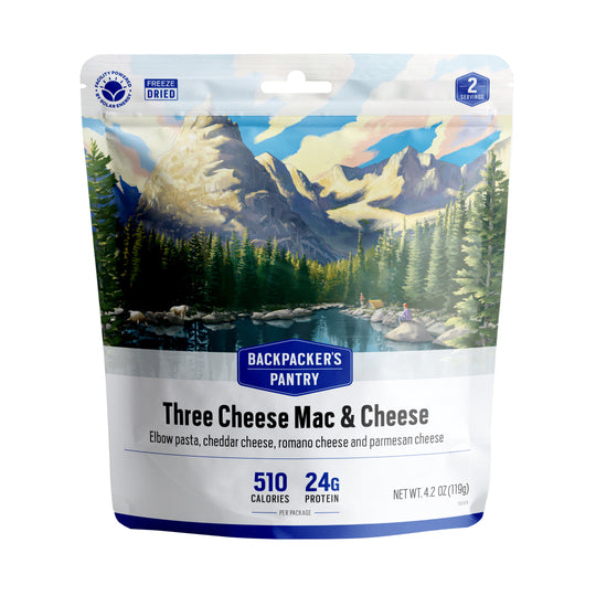Backpacker's Pantry Three Cheese Mac & Cheese Front of Package