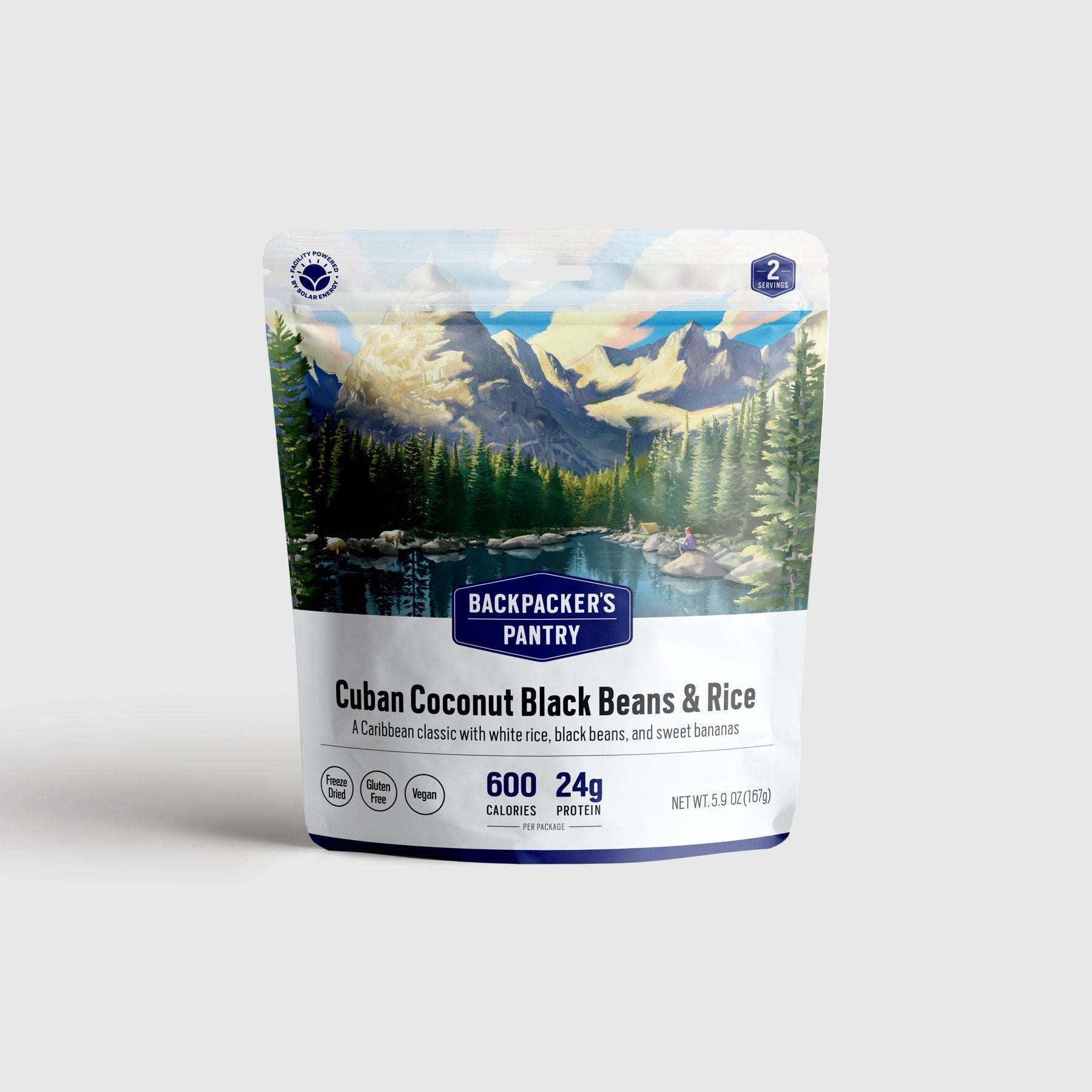 Backpacker's Pantry Cuban Coconut Black Beans & Rice Front of Package