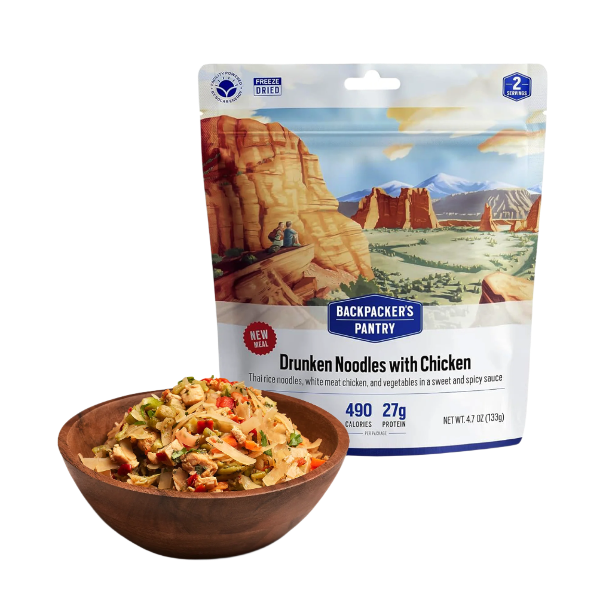 Backpackers Pantry Drunken Noodles with Chicken with prepared meal