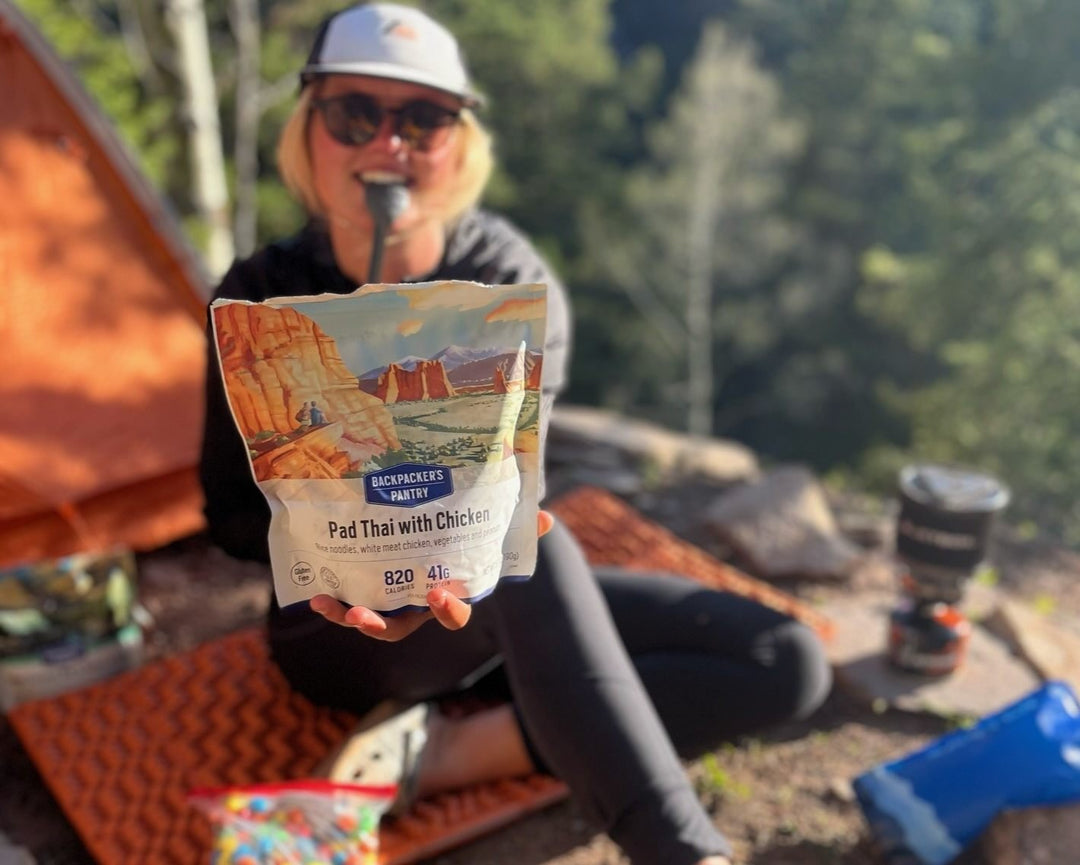Pad thai with chicken freeze dried best camping meals