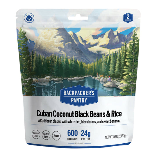 Backpacker's Pantry Cuban Coconut Black Beans & Rice Front of Package