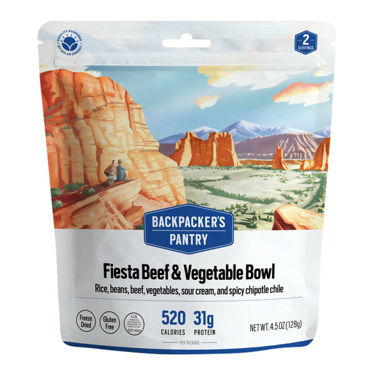 Backpacker's Pantry Fiesta Beef & Vegetable Bowl Front of Package
