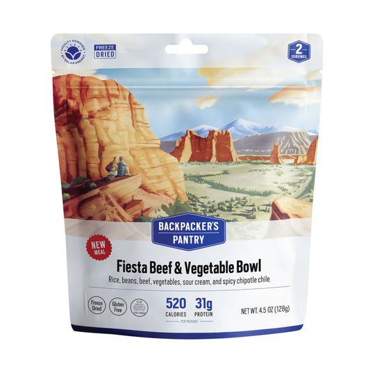 Backpacker's Pantry Fiesta Beef & Vegetable Bowl Front of Package