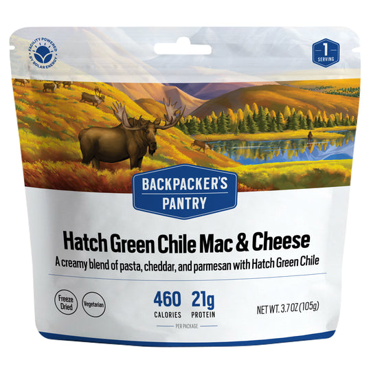 Backpacker's Pantry Hatch Green Chile Mac & Cheese Front of Package