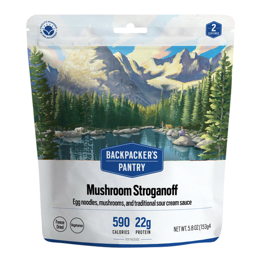 Backpacker's Pantry Mushroom Stroganoff Front of Package