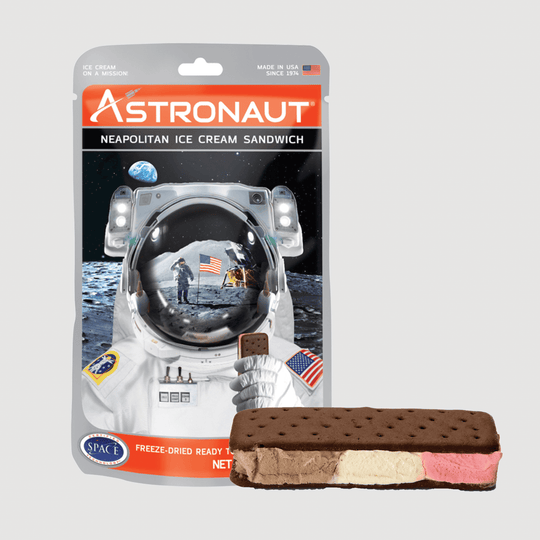 Astronaut Ice Cream - Neapolitan ice cream sandwich with ice cream image 
