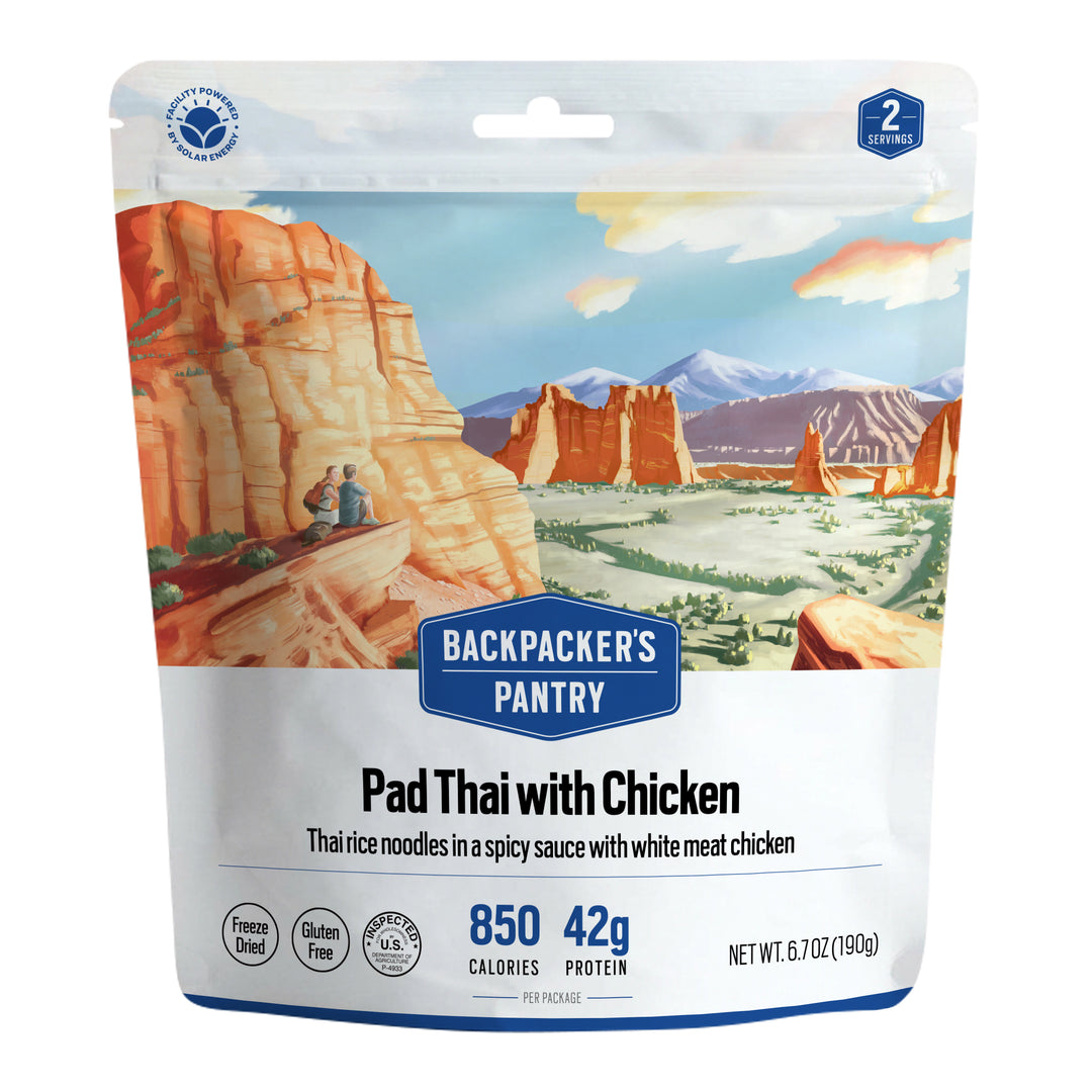 Backpacker's Pantry Pad Thai with Chicken Front of package