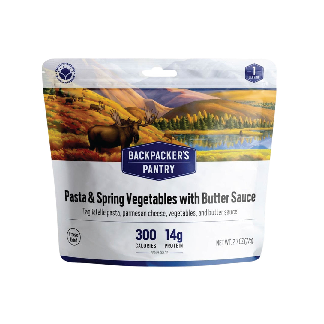 Backpacker's Pantry Pasta & Spring Vegetables with Butter Sauce Front of Package