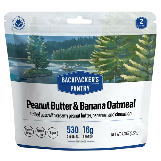 Backpacker's Pantry Peanut Butter Butter & Banana Oatmeal Front of Package