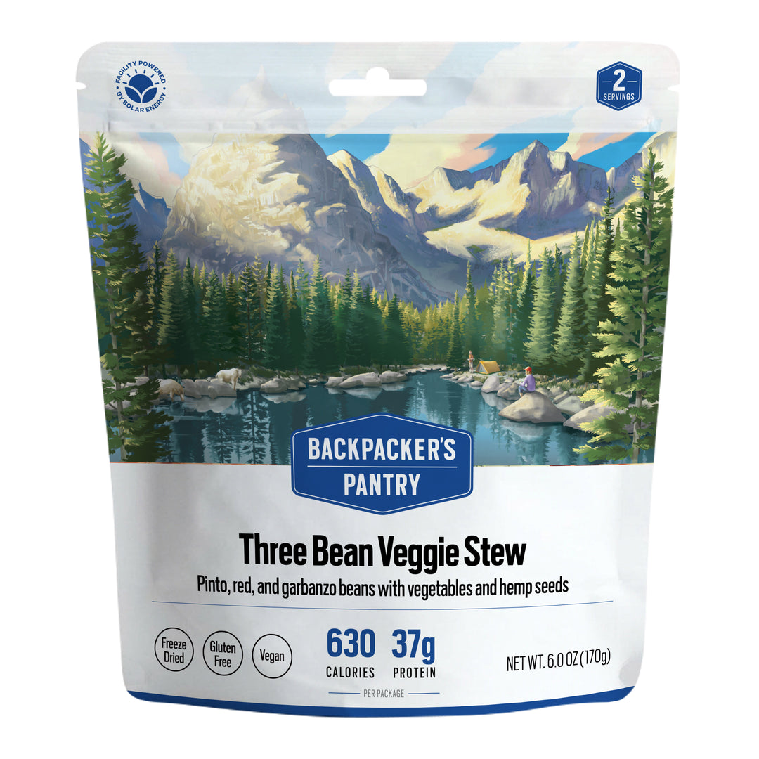 Backpacker's Pantry Three Bean Veggie Stew Front of Package