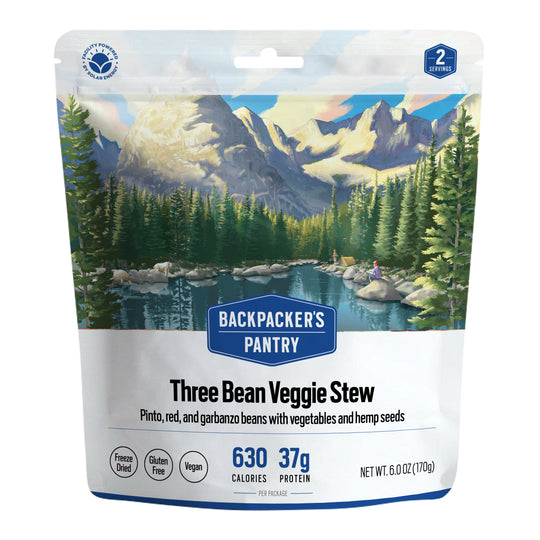 Backpacker's Pantry Three Bean Veggie Stew Front of Package