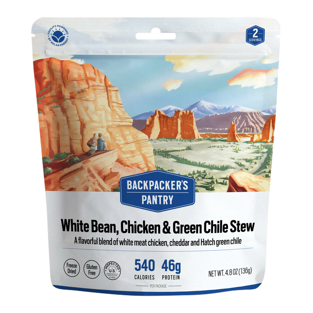Backpacker's Pantry White Bean, Chicken, and Green Chile Stew Front of Package