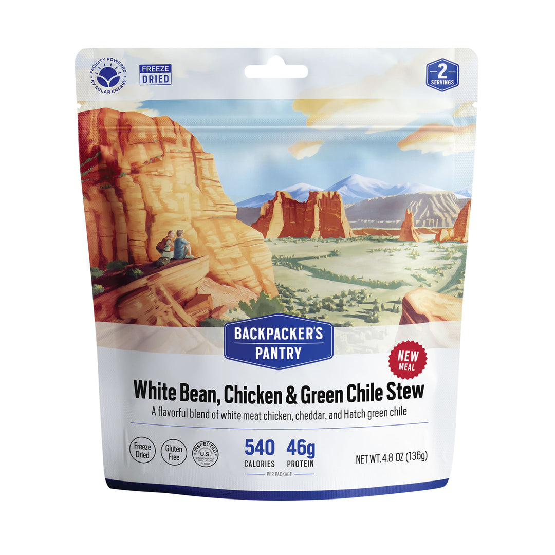 Backpacker's Pantry White Bean, Chicken, and Green Chile Stew Front of Package