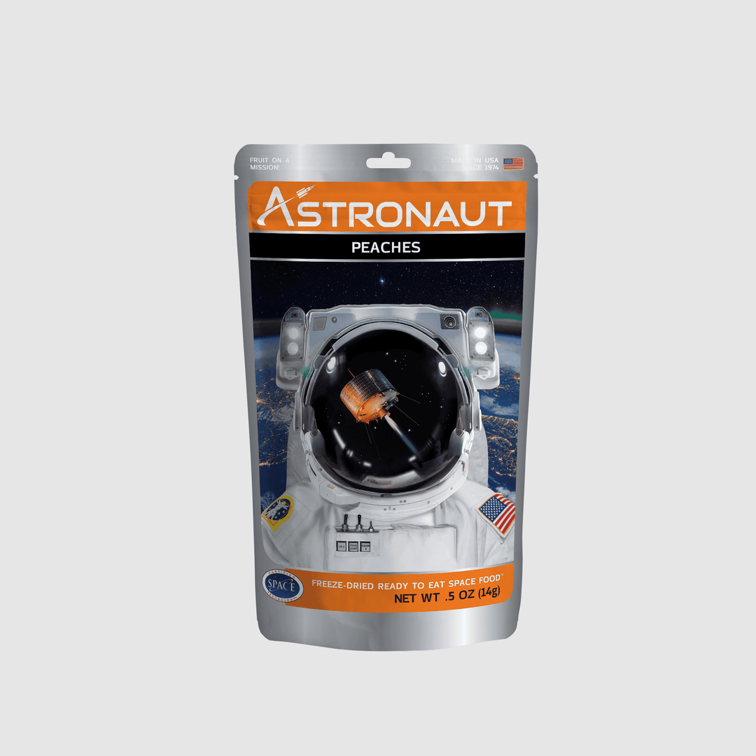 Astronaut Fruit - Freeze-dried peaches front of package