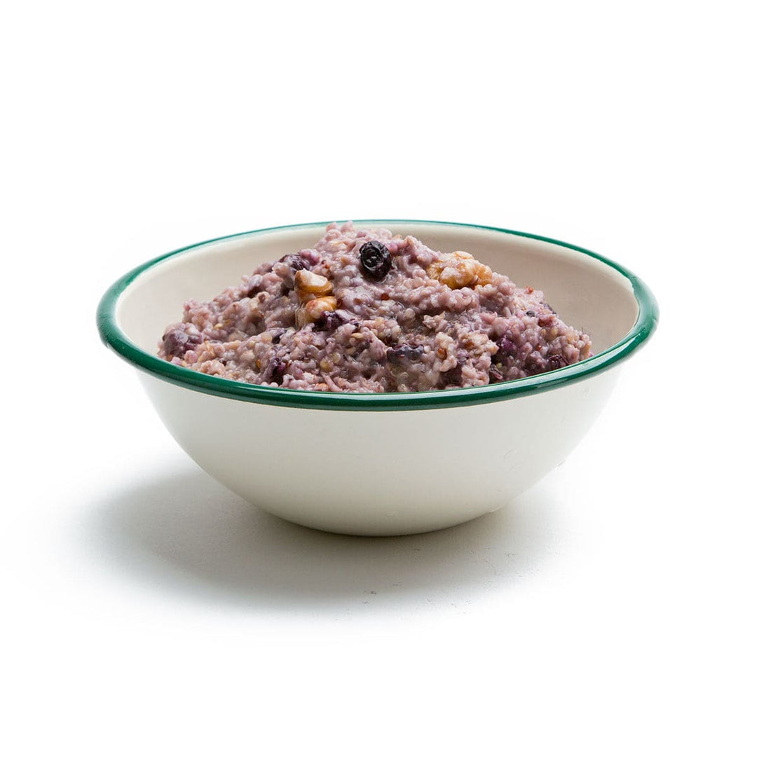 Organic Blueberry Walnut Oatmeal with Quinoa Prepared